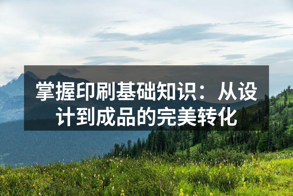 印刷工艺示意图